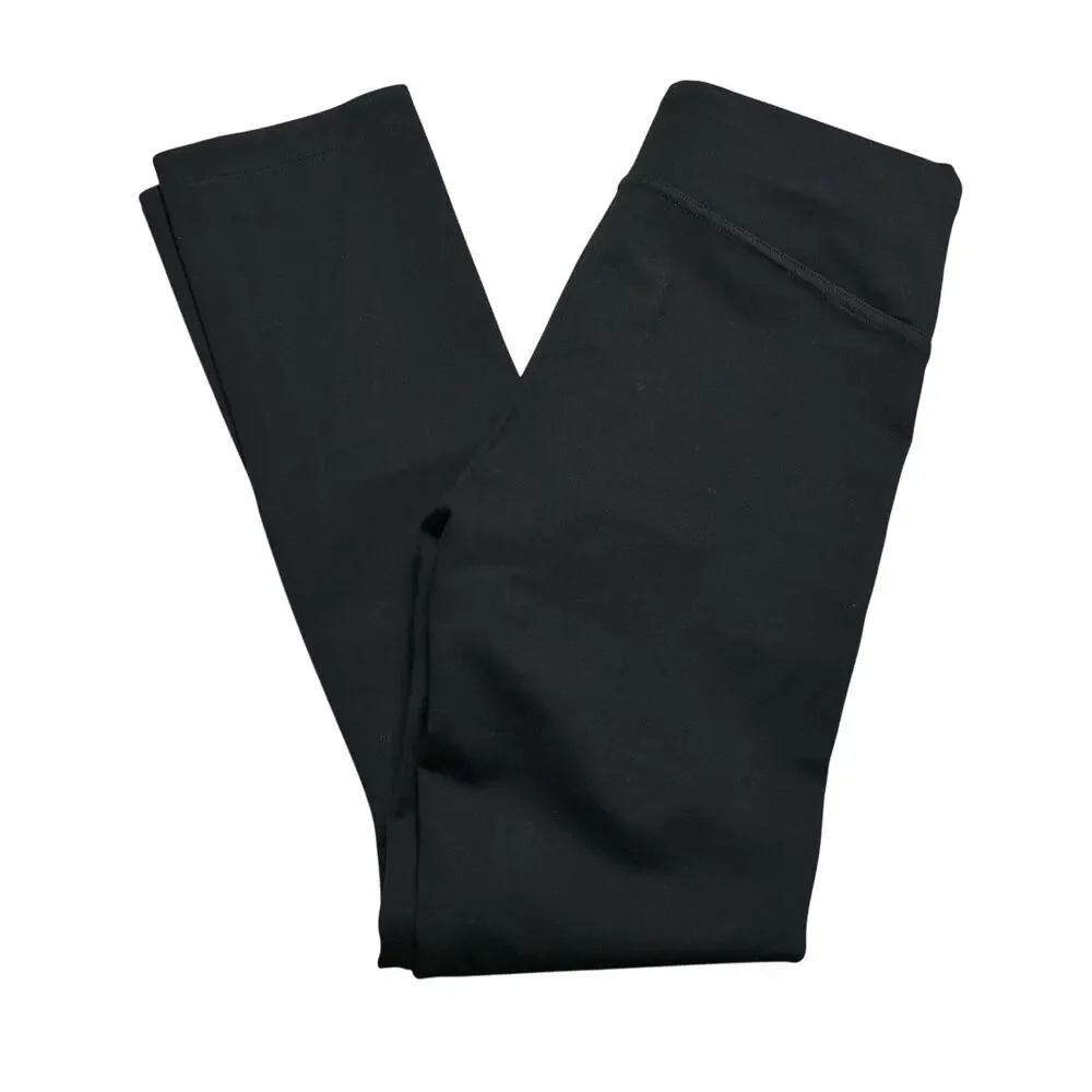 Spanx | Women | The Perfect Front Split Hem Solid Black Leggings | Size Small